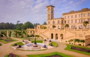 Exterior view of Osborne House on the Isle of Wight - English Heritage